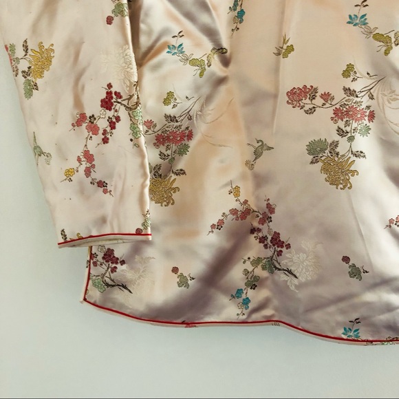 Vintage Jackets & Coats Vintage Asian Pink Satin Silk Jacket
